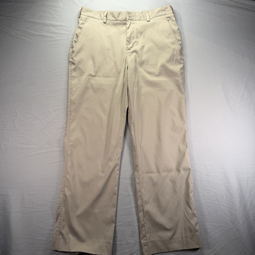 Nike Golf Pants Mens 34x30 Beige Performance Pockets Travel Chino Stretch